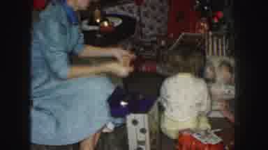 Kansas City Missouri (1959): Home Movie Of Children Opening Up Christmas Presents