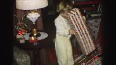 Kansas City Missouri (1959): Kid Opening Present At Xmas