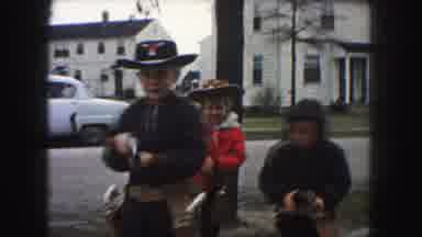 Kansas City Missouri (1959): Young Boys From The 60'S Playing Cowboys