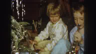 Kansas City Missouri (1959): Boys Playing Their Toy Musical Instruments Which They