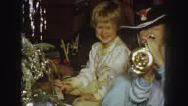 Kansas City Missouri (1959): Children Playing A Toy Piano And A Toy Trumpet Around