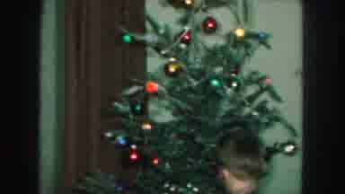Kansas City Missouri (1959): Brothers Decorate The Christmas Tree Together Full Of