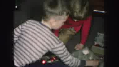 Kansas City Missouri (1959): Excited Kids Picking Ornaments And Decorating
