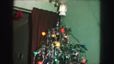 Kansas City Missouri (1959): Christmas Tree Is All Lit Up With An Angel On The Top