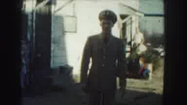 Kansas City Missouri (1959): Man In Uniform Appears Awkward As His Faces The