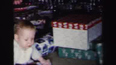 Lynbrook New York (1975): Bouncing Baby Boy On Christmas Holiday Helping Family