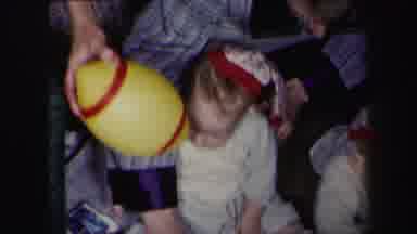 Lynbrook New York (1975): Two Adults Give Two Babies Toys To Play With And The