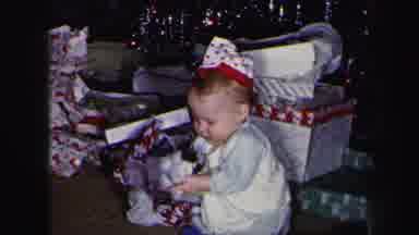 Lynbrook New York (1975): Children In Christmas Play With Presents