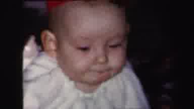 Lynbrook New York (1975): Baby Opening And Playing With Christmas Present Stuffed