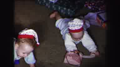 Lynbrook New York (1975): Little Babies Learning To Walk By Crawling On The Floor