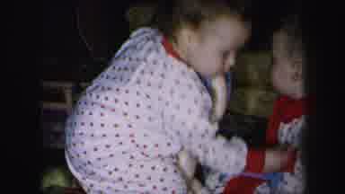 Lynbrook New York-1975: Toddler Finds Yellow Toy Truck and Walks Away