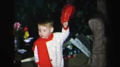 Lynbrook New York (1975): Toddler Throwing Toy On Living Room Floor During