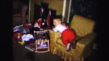 Lynbrook New York (1975): Children's Excitement On A Christmas From From Long Ago