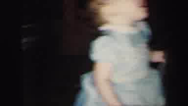 Lynbrook New York (1975): Toddlers Playing Living Room Toys Sitting On Couch