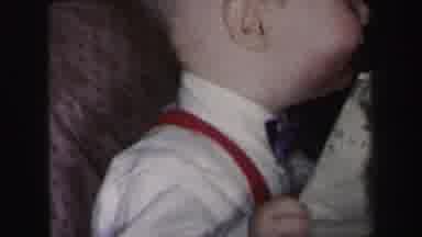 Lynbrook New York (1975): Boy And Girl Well Dressed Toddlers Sitting On A Couch