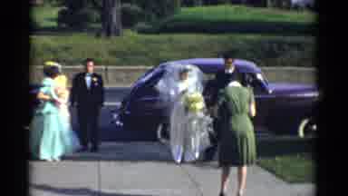 Bridgeport Connecticut-1975: Vintage 8mm Wedding Day With Bride, Groom, and Guests
