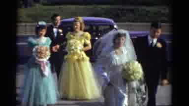 Bridgeport Connecticut (1975): Old Footage Of Wedding Party And Guests Making
