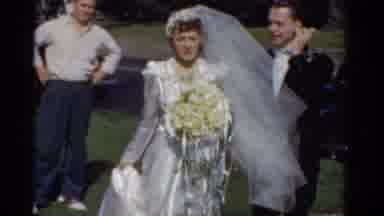 Bridgeport Connecticut (1975): A Bride Stands For A Photo Or Video Recording While