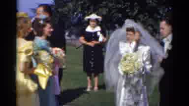 Bridgeport Connecticut (1975): People Gather For A Wedding And Pose For Photos On