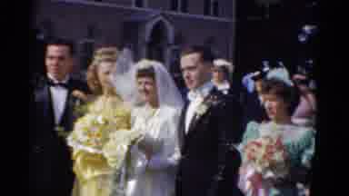 Bridgeport Connecticut (1975): Formal Dance Or Wedding In 1960 Dresses And Tuxedos