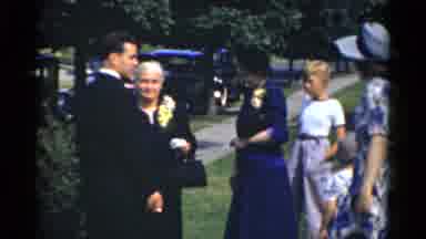 Bridgeport Connecticut (1975): People Gathering For A Wedding