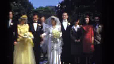 Bridgeport Connecticut (1975): A View Of A Bride And Her Wedding Party