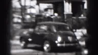 Harrisburg Pennsylvania USA (1975): Camera Pans Down A Street In A Quiet