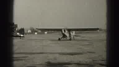 Harrisburg Pennsylvania USA (1975): Single Engine Airplane Taxiing To Parking Area