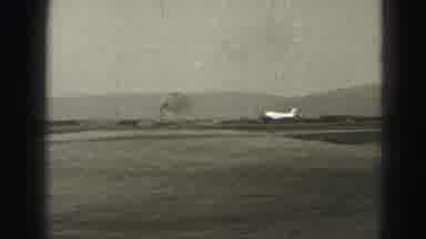 Harrisburg Pennsylvania USA (1975): Small Plane Taking Off From Small Airport Very