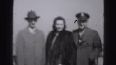 Harrisburg Pennsylvania USA (1975): Serviceman Talking With Woman In Fur Coat And