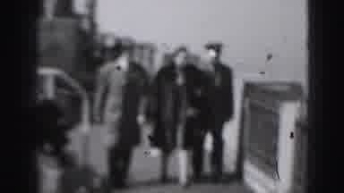 Harrisburg Pennsylvania USA (1975): Two Men Escort Accompany A Woman To Dinner