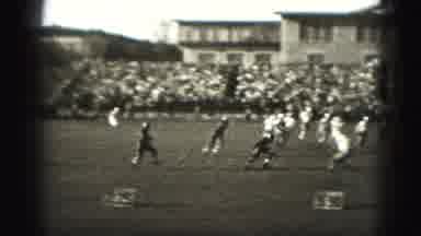 Harrisburg Pennsylvania USA (1975): Black And White Film Of A Football Game Player