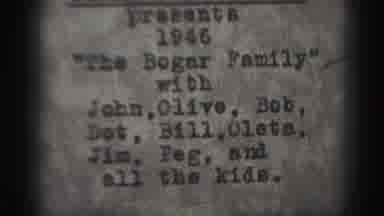 Harrisburg Pennsylvania USA (1975): 1946 The Bogar Family With John Oliver Bob Dot