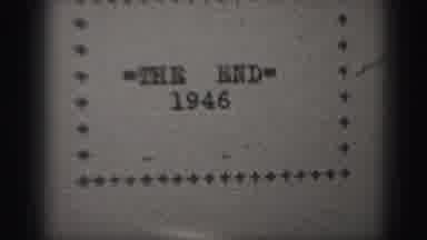 Harrisburg Pennsylvania USA-1975: Title Page That Says "The End 1946" Framed In