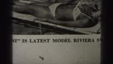 Harrisburg Pennsylvania USA-1975: Advertising Of Bikini Model Riviera Swimsuit
