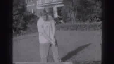 Harrisburg Pennsylvania USA (1975): Black And White Picture With A Man Playing