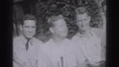Harrisburg Pennsylvania USA (1975): The Three Guys Are Talking Outside Of The Road