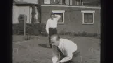 Harrisburg Pennsylvania USA (1975): Family Playing A Game Of Croquet In Their