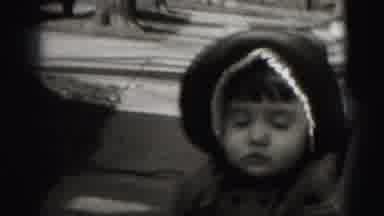 Harrisburg Pennsylvania USA (1975): Little Girl And Family Goes For A Walk In The