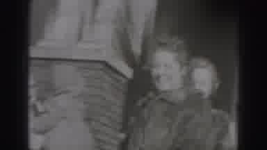 Harrisburg Pennsylvania USA (1975): A Beautiful And Happy Family Arriving At A