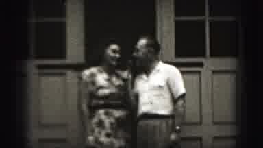 Harrisburg Pennsylvania USA (1975): Black And White Film Of A Couple Talking And
