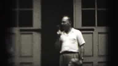 Harrisburg Pennsylvania USA (1975): Man In White Shirt And Trousers Hold