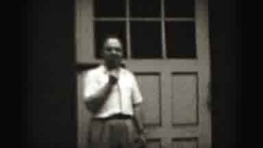 Harrisburg Pennsylvania USA (1975): Man In White Shirt And Khaki Pants Is Pacing