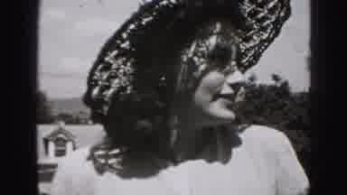 Harrisburg Pennsylvania USA (1975): Woman In Fancy Lace Hat And Pretty Dress