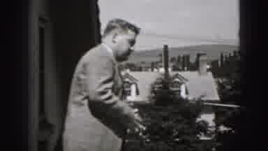 Harrisburg Pennsylvania USA (1975): Black And White Clip Of Gentleman In Suit And
