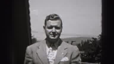 Harrisburg Pennsylvania USA (1975): The Man Is Walking Toward The Camera And Moved