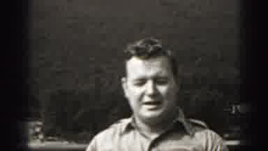 Harrisburg Pennsylvania USA (1975): Black And White Movie Of A Military Man