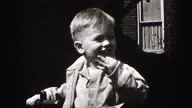 Harrisburg Pennsylvania USA-1975: Small Boy From Years Ago Chewing His Fingers