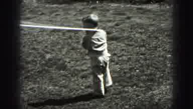 Harrisburg Pennsylvania USA (1975): Little Boy Pulling A Rope Around Outside On