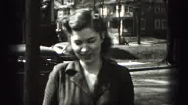Harrisburg Pennsylvania USA (1975): Vintage Video Of Woman Walking Towards Camera